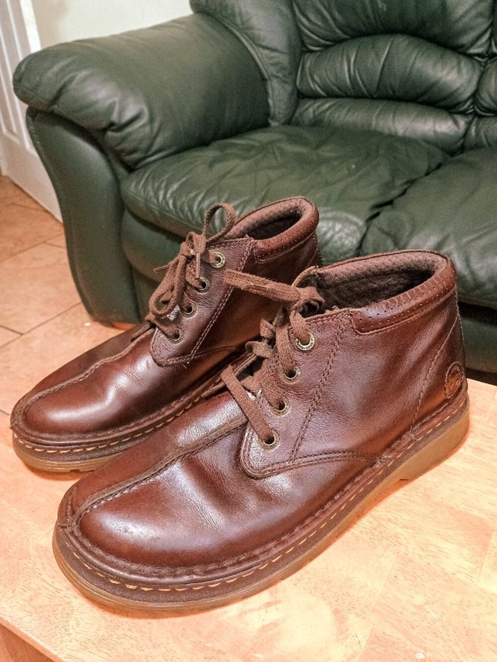 Dr. Martens Men's Brown Leather Lace Up Boot 12658 Gorpcore Cropped Ankle